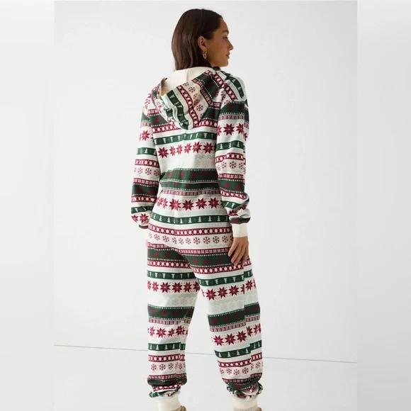 Fabletics Cozy Fleece Hooded Onesie Sz small tall - Picture 2 of 8